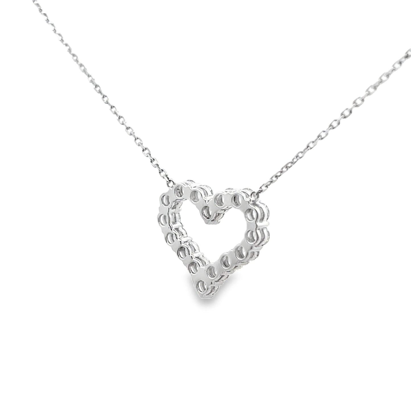 Diamond Heart Pendant Necklace in 14K Gold