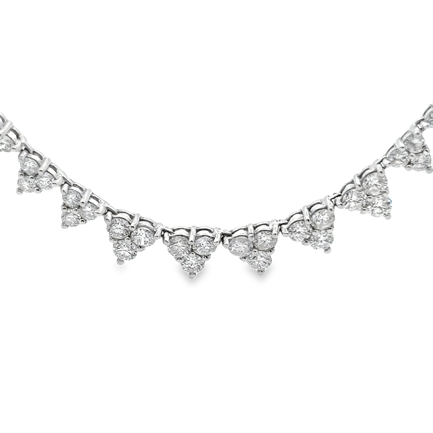 Graduated Diamond Necklace in 14K White Gold