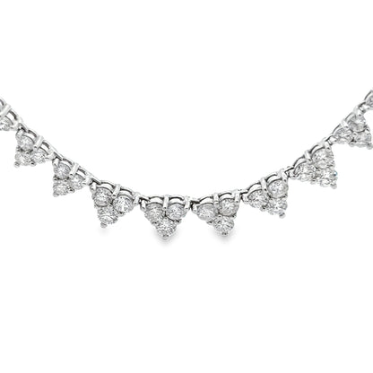 Graduated Diamond Necklace in 14K White Gold