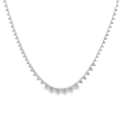 Graduated Diamond Necklace in 14K White Gold