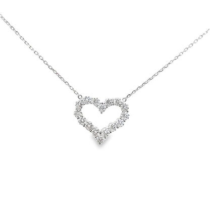 Diamond Heart Pendant Necklace in 14K Gold