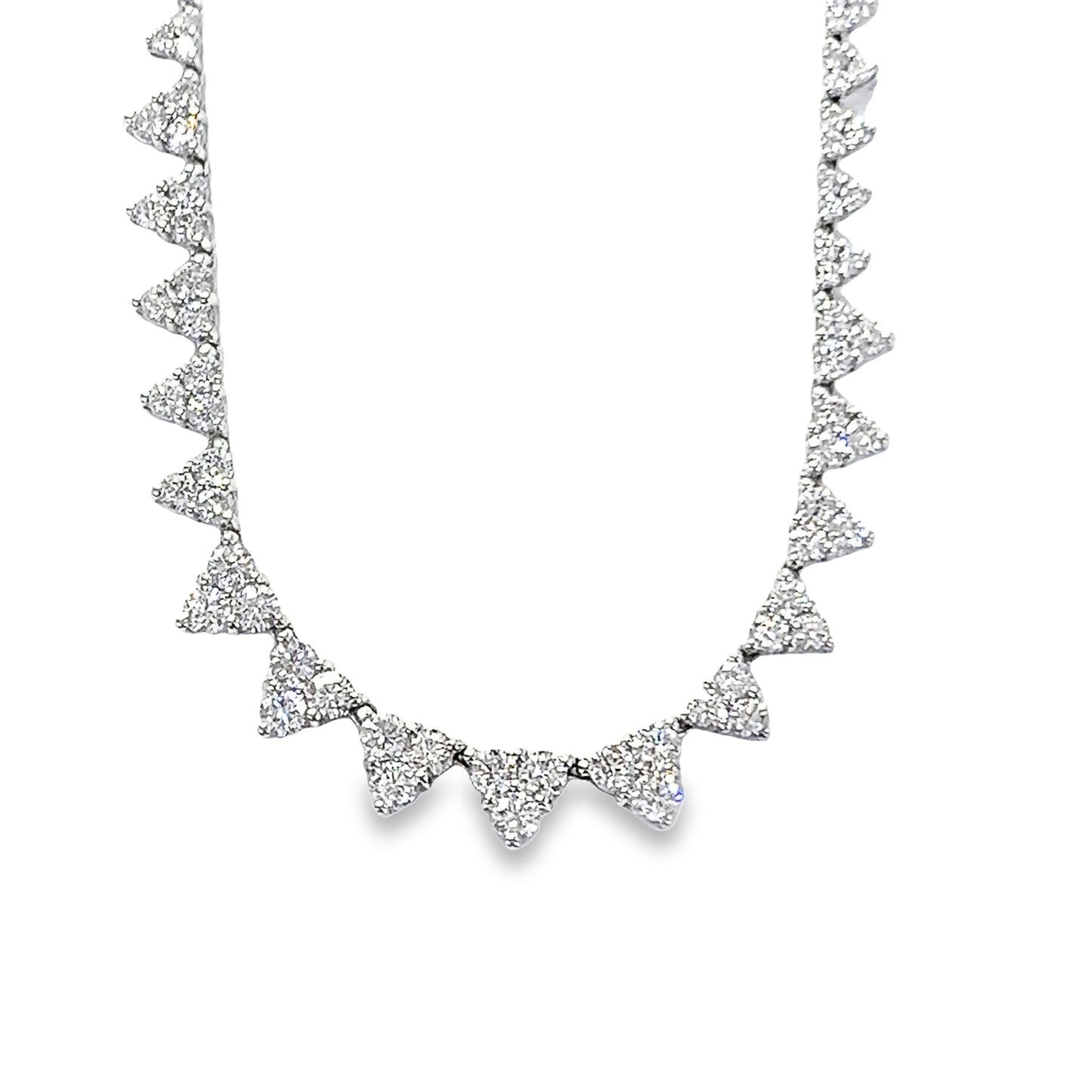 Graduated Diamond Necklace in 14K White Gold