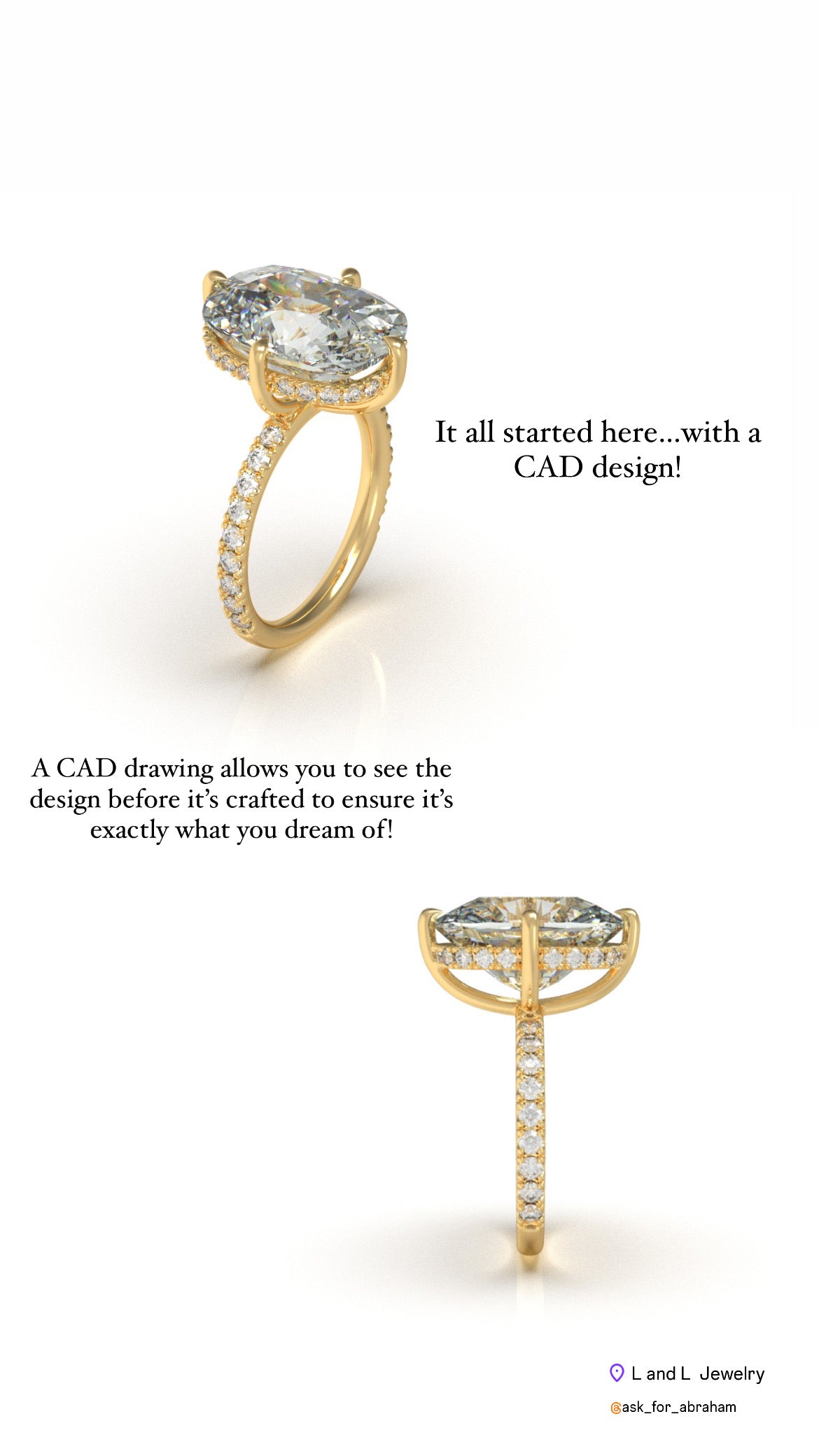 Dani Austin's Elongated Cushion Engagement Ring