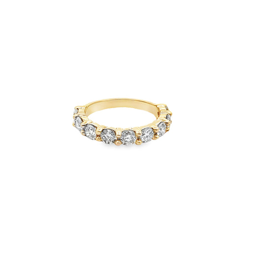 3/4 Round Brilliant-Cut Diamond Band in 14K Gold