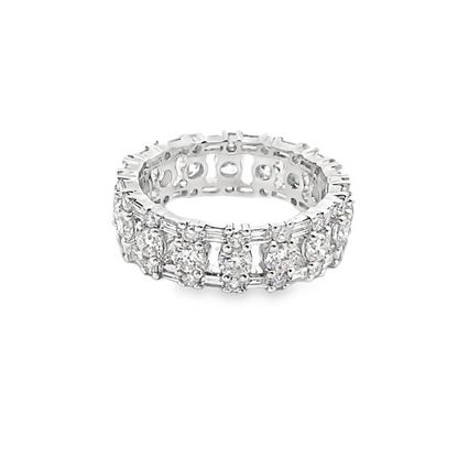 Eternity Diamond Ring in 18K White Gold