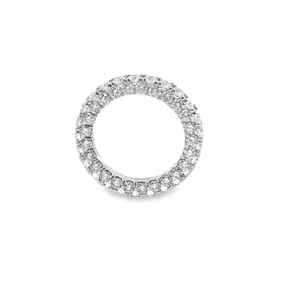 Three Sided Diamond Eternity Ring in Platinum