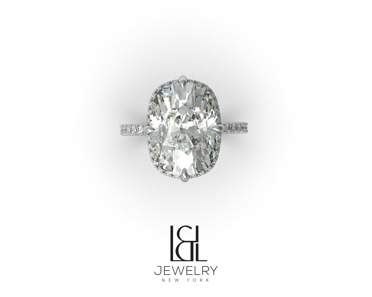 Dani Austin's Elongated Cushion Engagement Ring