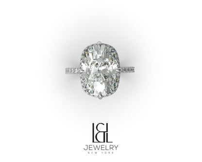 Dani Austin's Elongated Cushion Engagement Ring