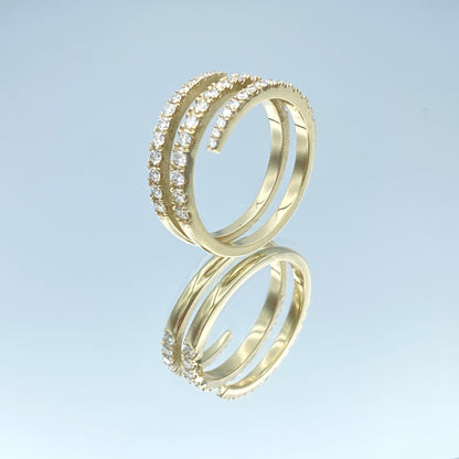 Spiral in 14K Yellow Gold - L and L Jewelry