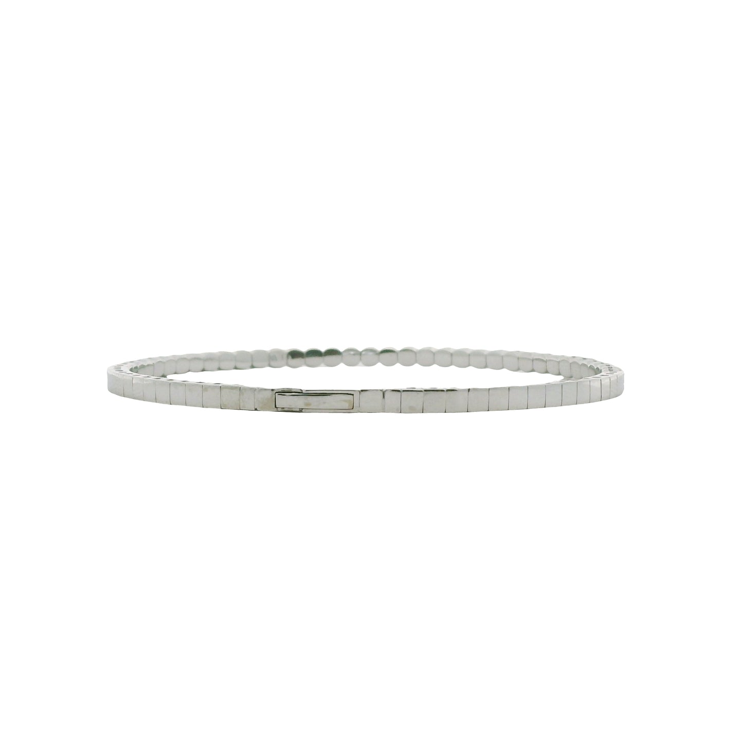 Flexible Diamond Bangle Cupcake Bracelet in 14K Gold