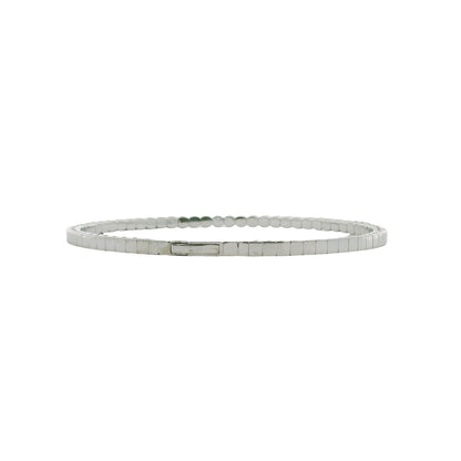 Flexible Diamond Bangle Cupcake Bracelet in 14K Gold