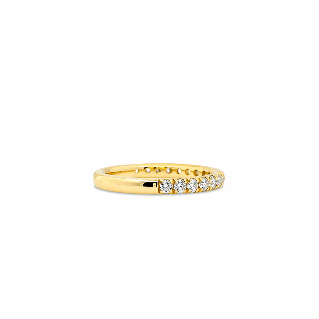 Diamond Wedding Band in 14K Yellow Gold