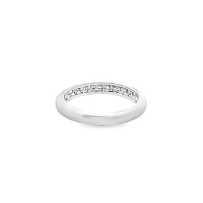 Halfway Diamond Pave Ring in 14K White Gold