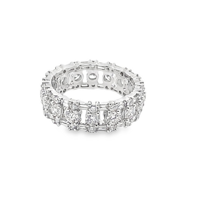 Eternity Diamond Ring in 18K White Gold