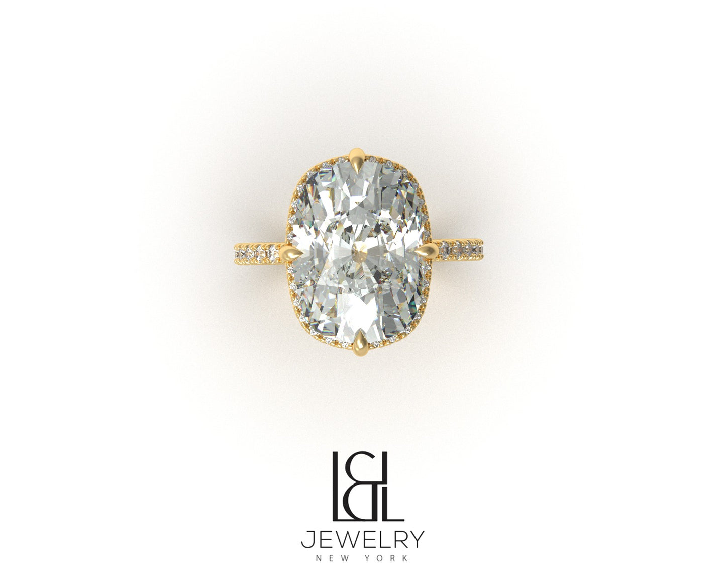 Dani Austin's Elongated Cushion Engagement Ring