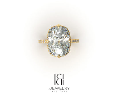 Dani Austin's Elongated Cushion Engagement Ring