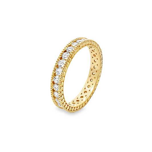 Diamond Eternity Wedding Band in 14K Yellow Gold