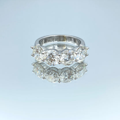 Four Stone Round-Cut Diamond Ring in  14K White Gold - L and L Jewelry