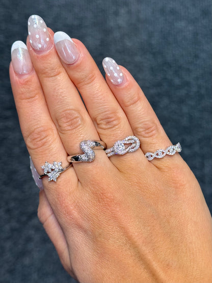 Halfway Diamond Infinity Band