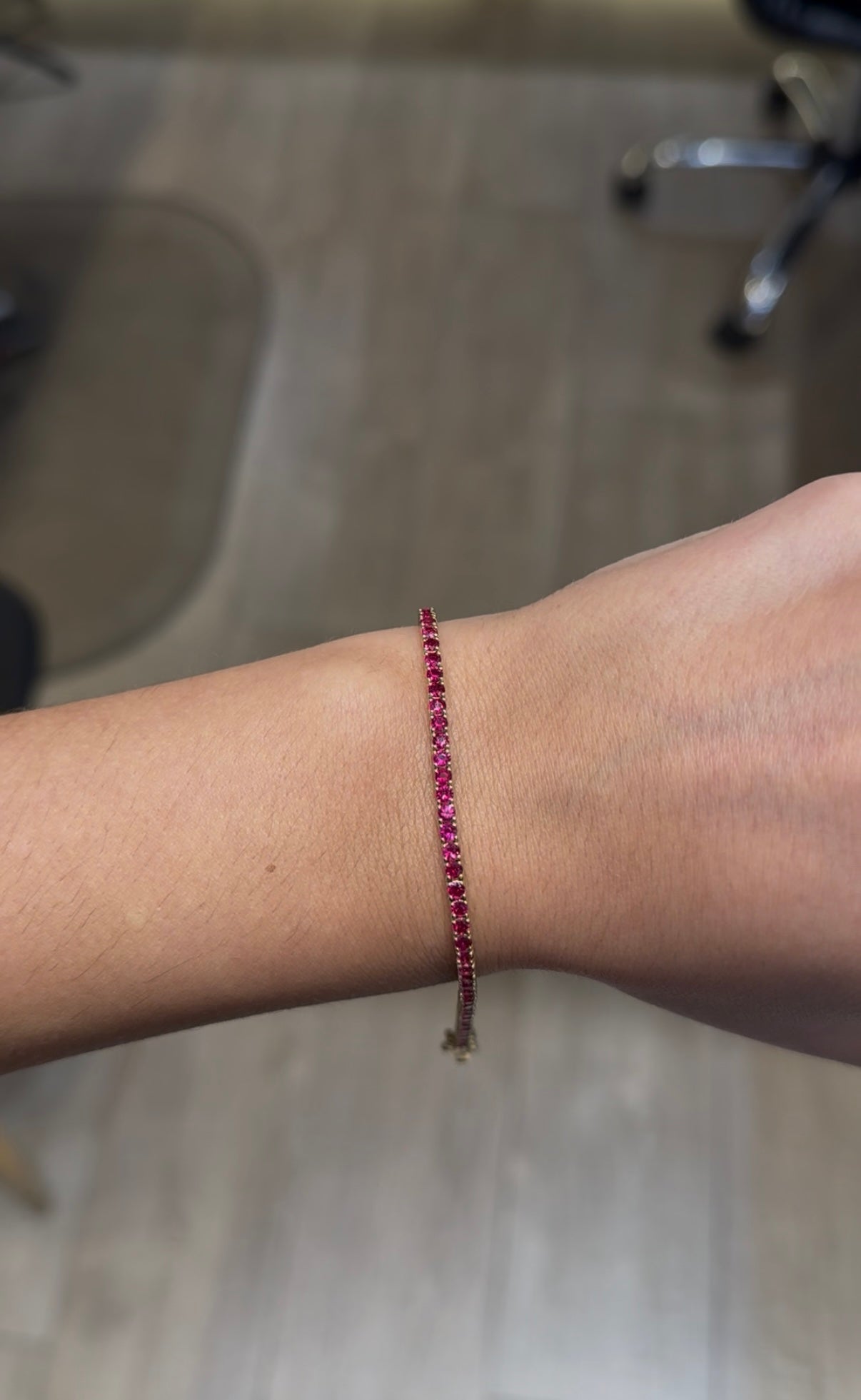 Ruby Tennis Bracelet in 14K Gold