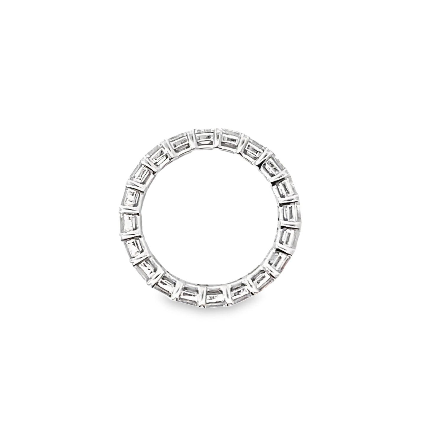 Double Row Diamond Eternity Ring in Platinum