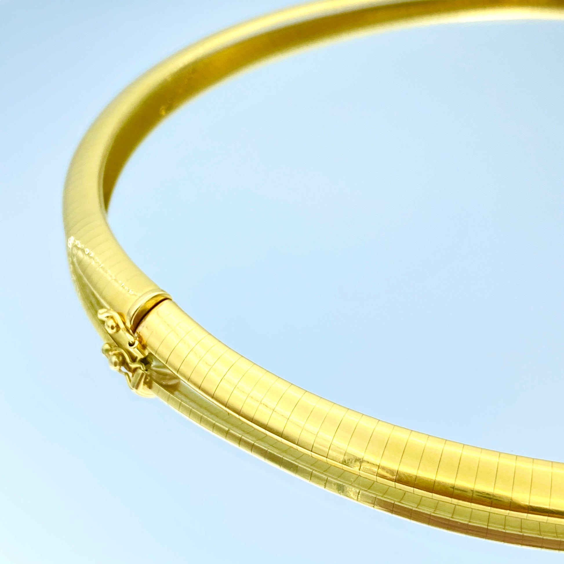 Omega Necklace in 18K Yellow Gold - L and L Jewelry