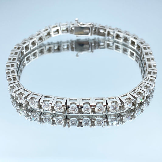 Diamond Tennis Bracelet in 14K White Gold - L and L Jewelry