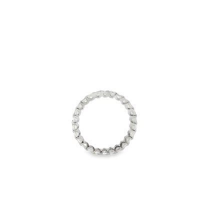 Platinum Ascher Cut Diamond Eternity Band