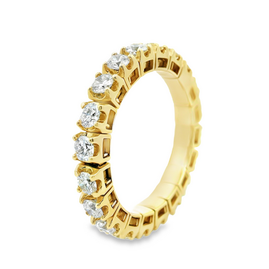 Flexible Diamond Eternity Ring in 14K Yellow Gold