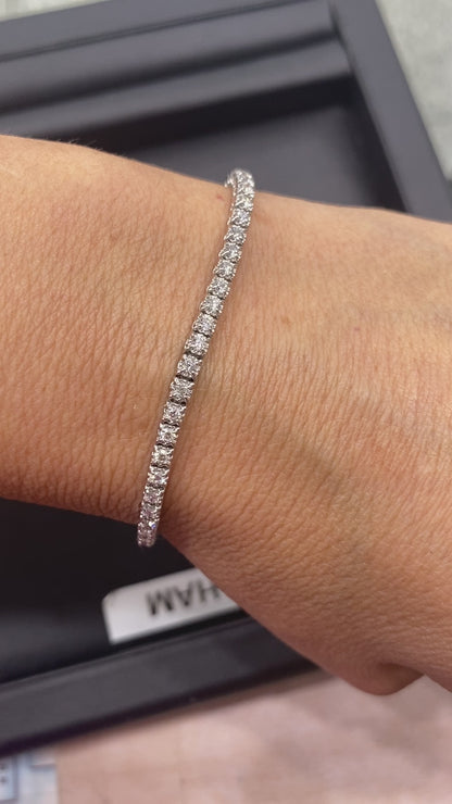 Diamond Tennis Bracelet in 14K White Gold