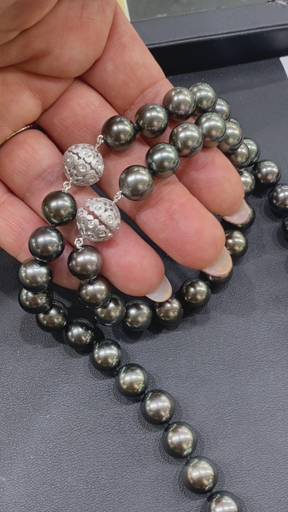 Tahitian Pearl Necklace with 14K White Gold Clasp