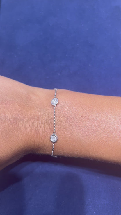 Diamond by the Yard Bracelet in 14K Gold