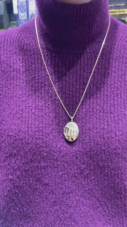Lysa Terkeurst's Engraved Initial Locket in 14K Gold