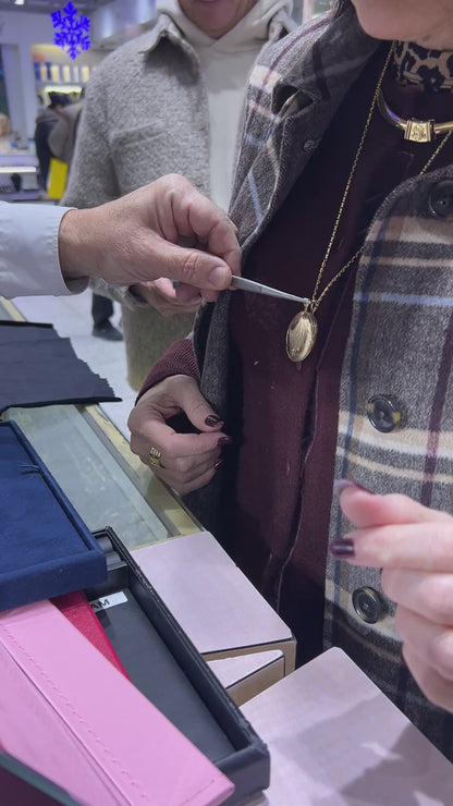 Lysa Terkeurst's Engraved Initial Locket in 14K Gold