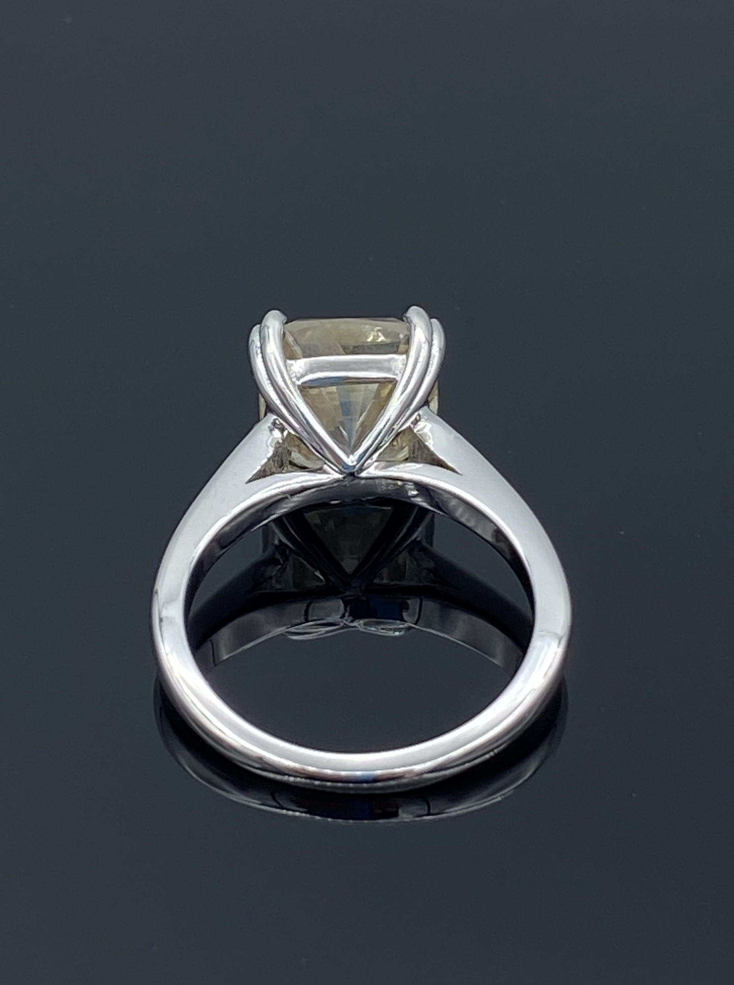 Solitaire Princess-Cut Diamond Engagement Ring in 14K White Gold - L and L Jewelry