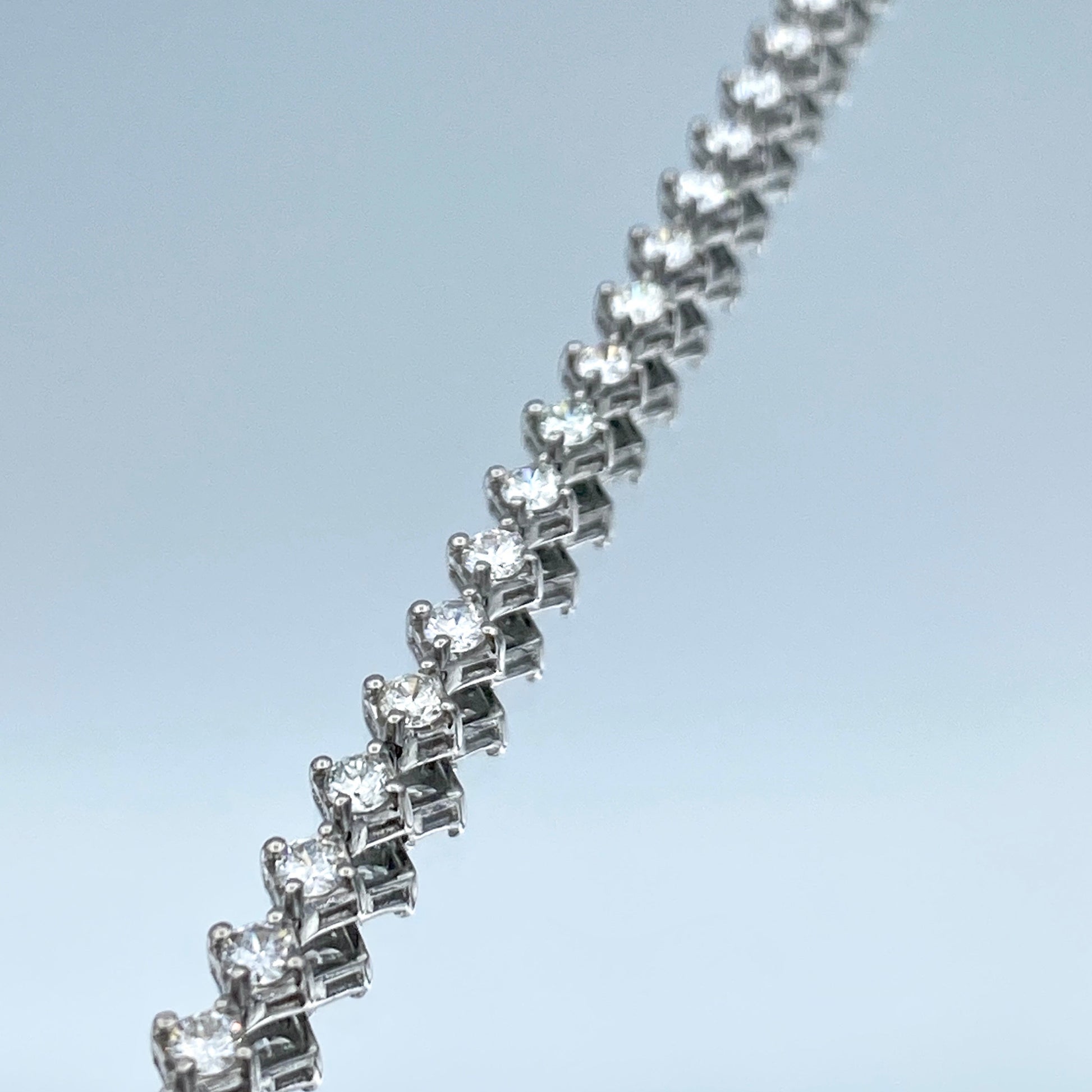 Diamond Tennis Bracelet in 14K White Gold - L and L Jewelry