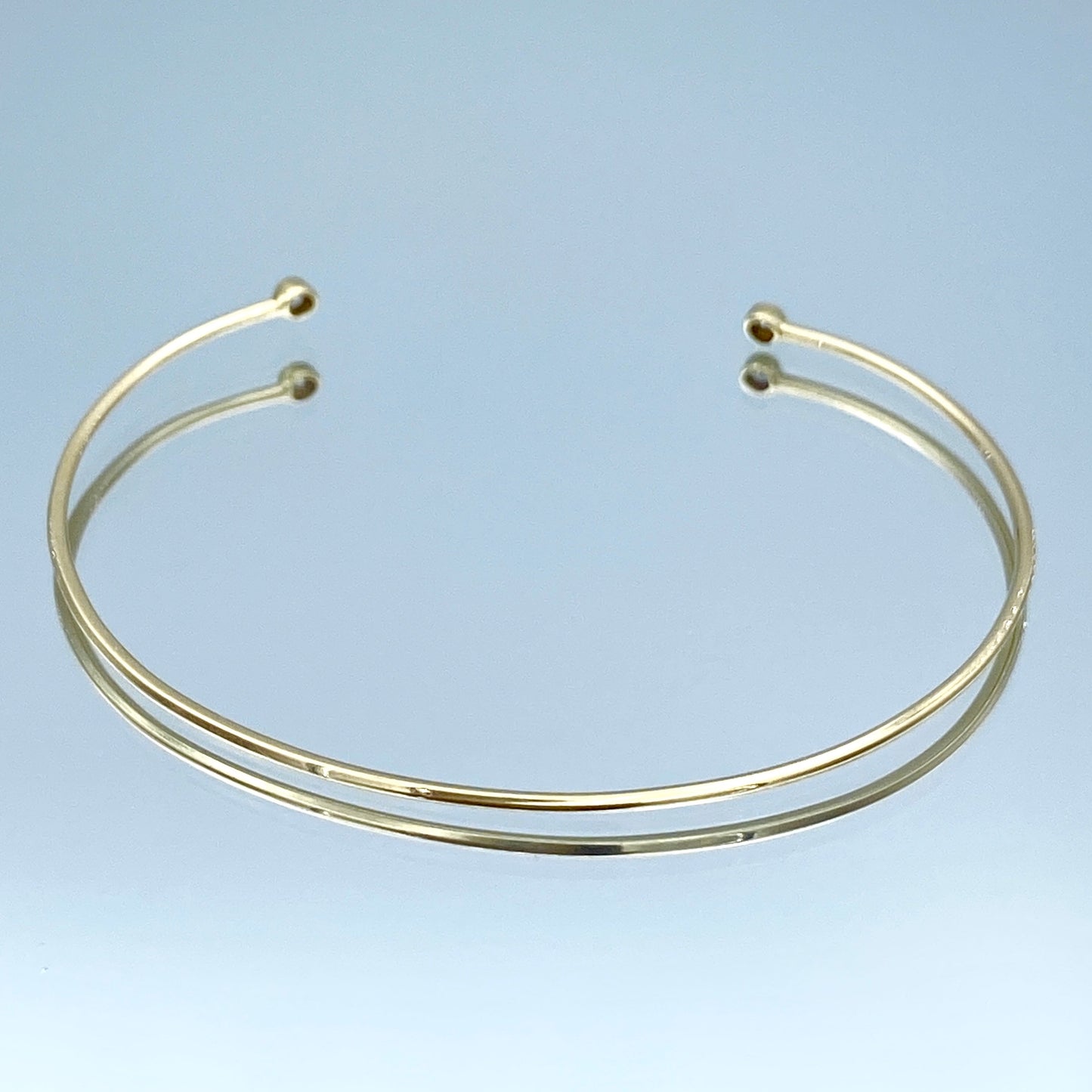 Diamond Cuff Bracelet in 14K Yellow Gold - L and L Jewelry