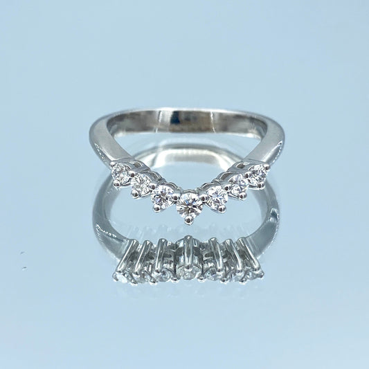 Seven-Stone Round Brilliant-Cut Diamond Ring in 14K White Gold - L and L Jewelry