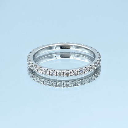 Round Brilliant-Cut Diamond Eternity Ring in 14K White Gold - L and L Jewelry