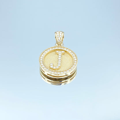 Initial Pendant Necklace in 14K Yellow Gold - L and L Jewelry