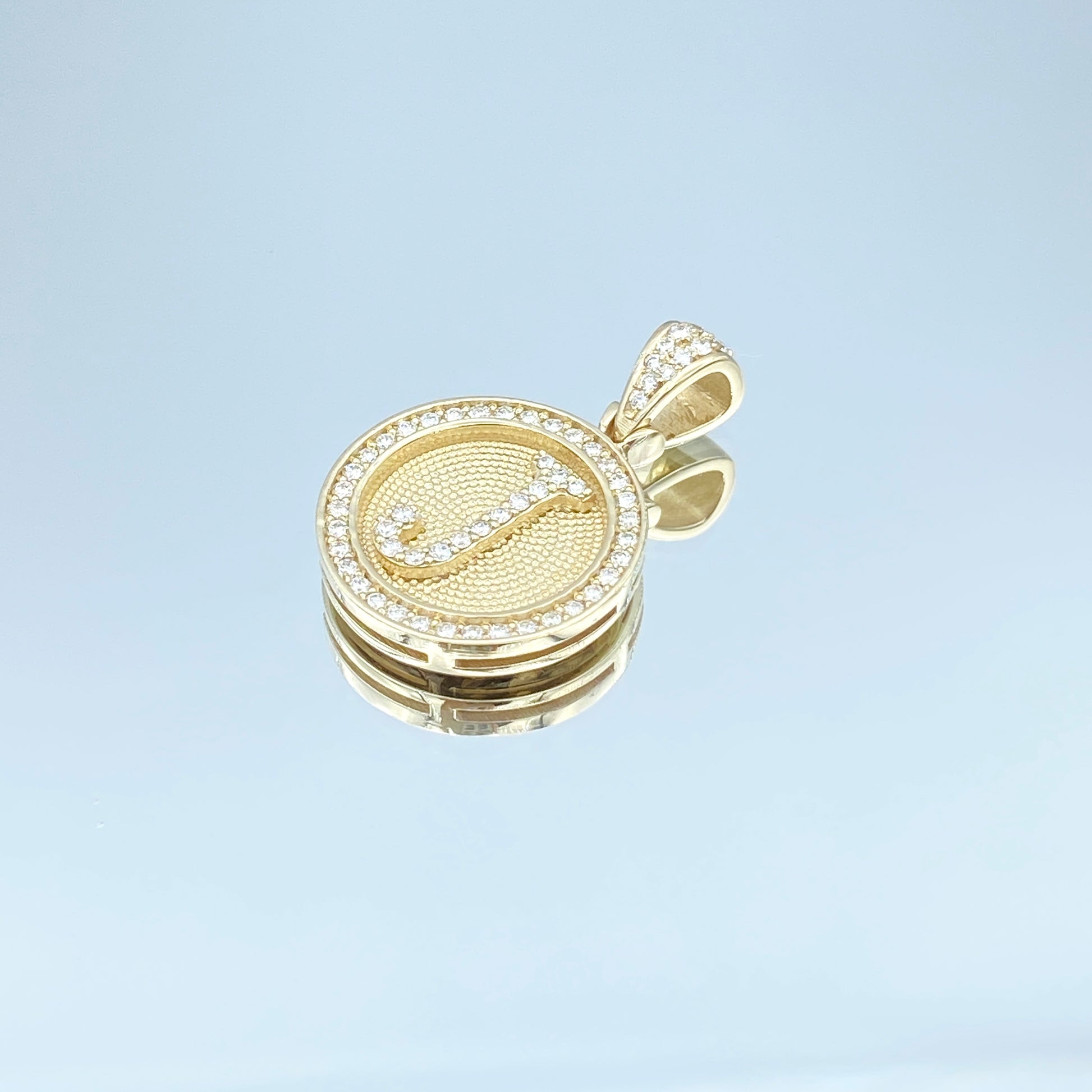 Initial Pendant Necklace in 14K Yellow Gold - L and L Jewelry