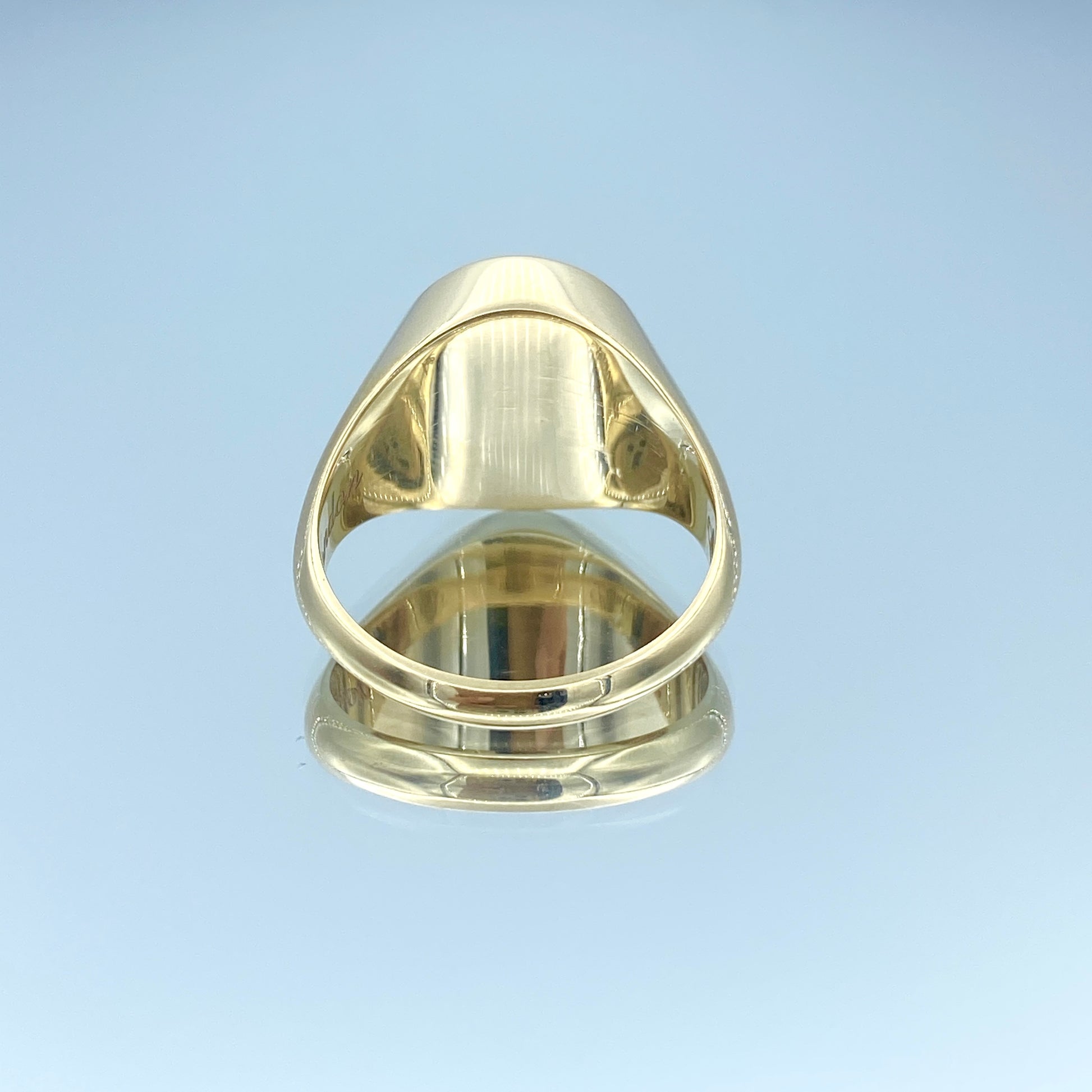 Engravable Signet Ring in 14K Yellow Gold - L and L Jewelry