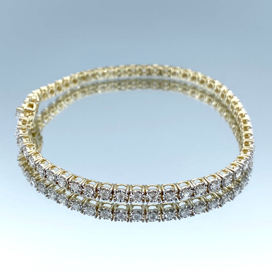 Diamonds Tennis Bracelet in 14K Yellow Gold - L and L Jewelry