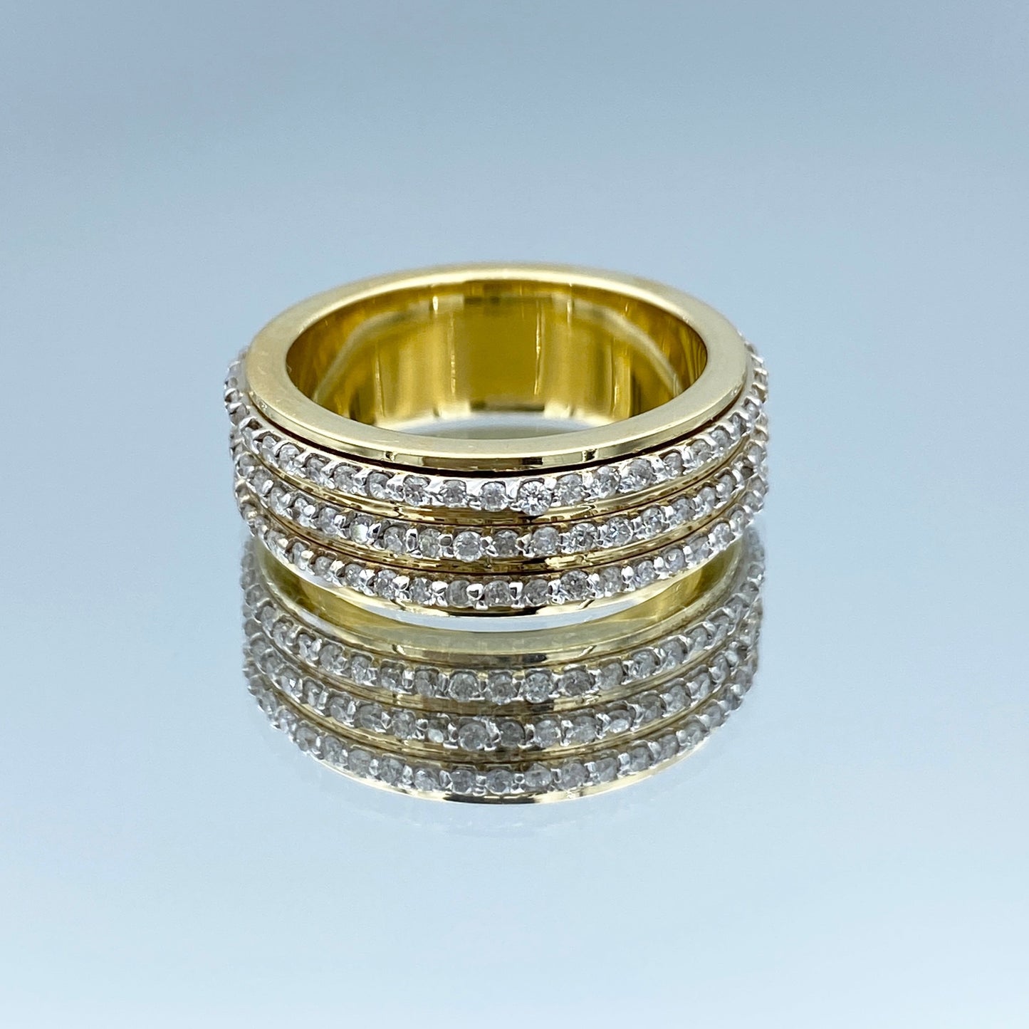 Diamond Eternity Ring in 14K Yellow Gold - L and L Jewelry