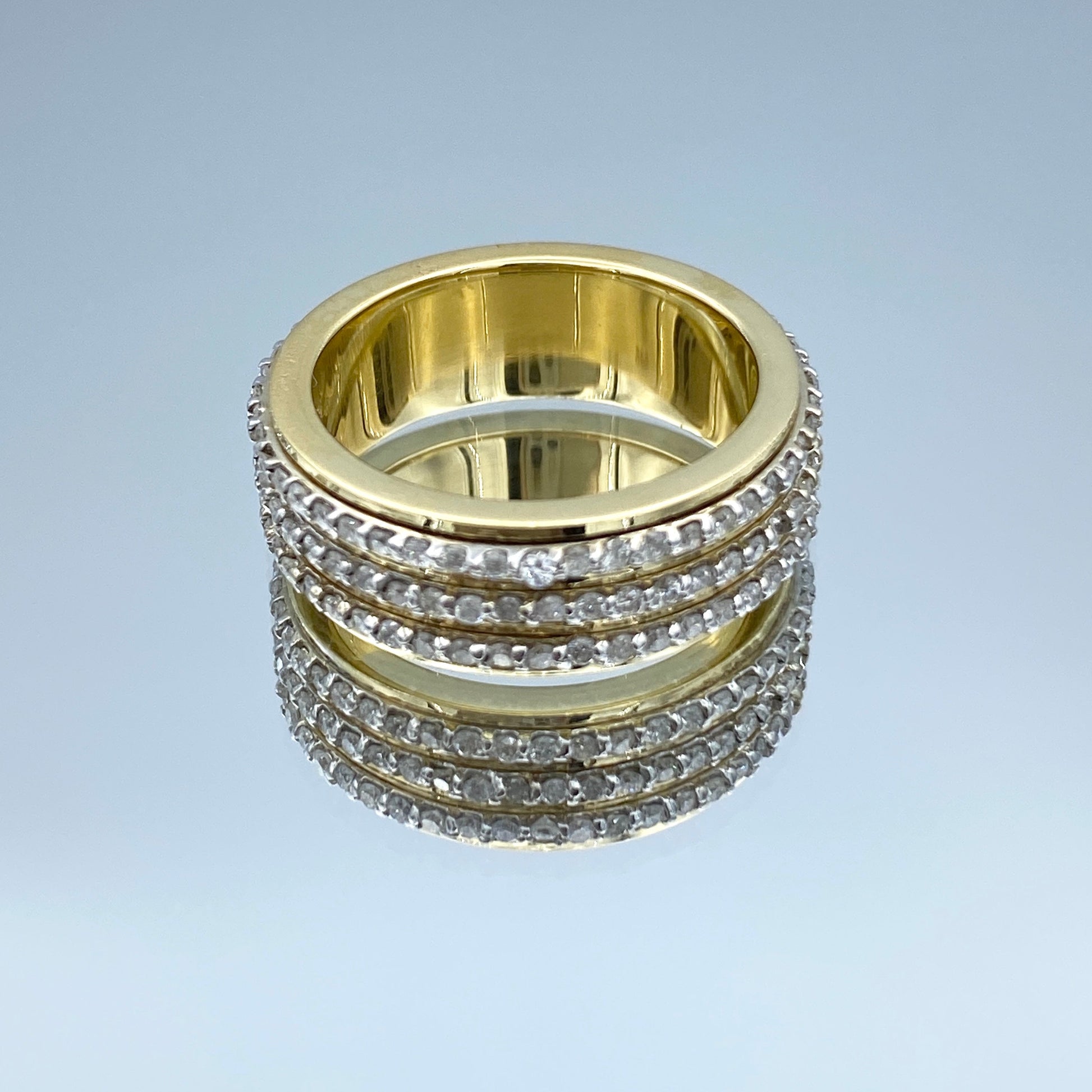 Diamond Eternity Ring in 14K Yellow Gold - L and L Jewelry