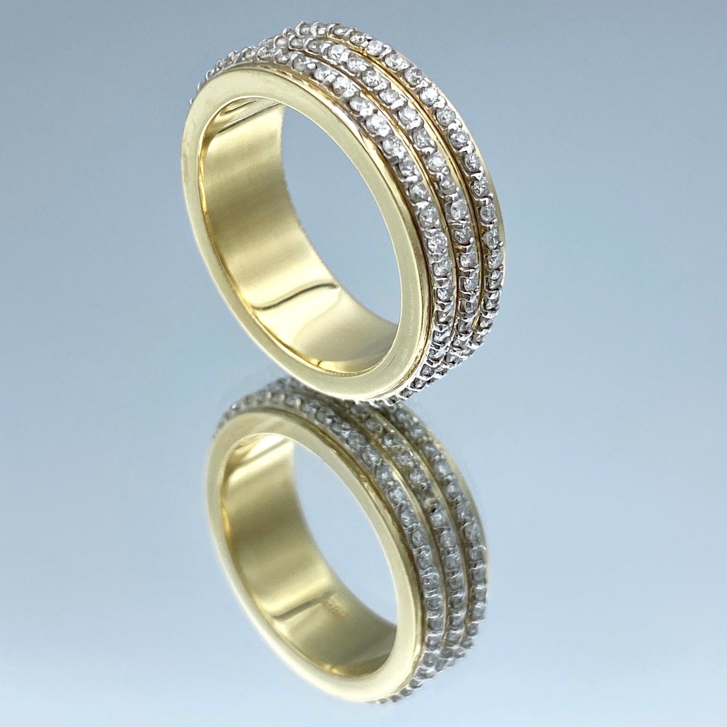 Diamond Eternity Ring in 14K Yellow Gold - L and L Jewelry